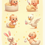 Baby Shower / Arrival - Sticker Sheet v11